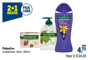 Promoties Palmolive badcrème - relax - Palmolive - Geldig van 21/04/2021 tot 04/05/2021 bij Makro