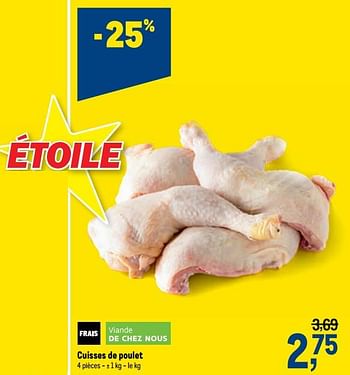 Promotions Cuisses de poulet - Produit maison - Makro - Valide de 21/04/2021 à 04/05/2021 chez Makro