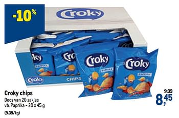 Promoties Croky chips paprika - Croky - Geldig van 21/04/2021 tot 04/05/2021 bij Makro
