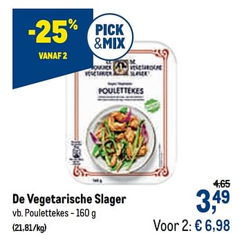 Promoties De vegetarische slager poulettekes - De Vegetarische Slager - Geldig van 21/04/2021 tot 04/05/2021 bij Makro