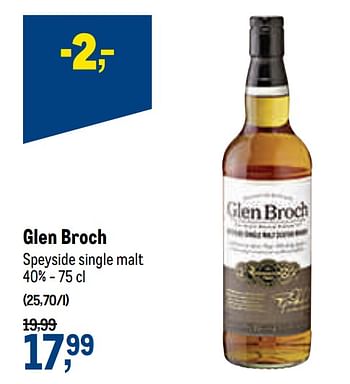 Promoties Glen broch speyside single malt - Glen Broch - Geldig van 21/04/2021 tot 04/05/2021 bij Makro