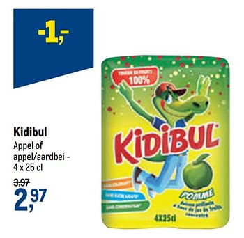Promoties Kidibul appel of appel-aardbei - Kidibul - Geldig van 21/04/2021 tot 04/05/2021 bij Makro