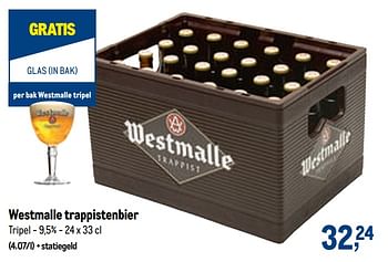 Promoties Westmalle trappistenbier tripel - Westmalle - Geldig van 21/04/2021 tot 04/05/2021 bij Makro