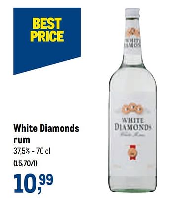 Promotions White diamonds rum - White Diamonds - Valide de 21/04/2021 à 04/05/2021 chez Makro