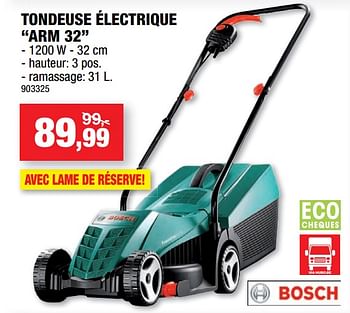 Promotions Bosch tondeuse électrique arm 32 - Bosch - Valide de 14/04/2021 à 25/04/2021 chez Hubo
