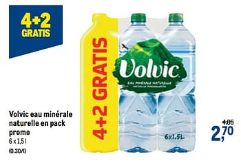 Promotions Volvic eau minérale naturelle en pack promo - Volvic - Valide de 21/04/2021 à 04/05/2021 chez Makro