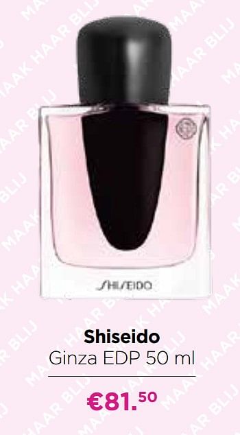 Promoties Shiseido ginza edp - Shiseido - Geldig van 19/04/2021 tot 09/05/2021 bij ICI PARIS XL