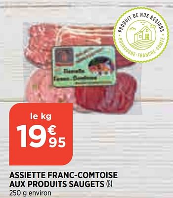 Promotions Assiette franc-comtoise aux produits saugets - Produit Maison - Bi1 - Valide de 21/04/2021 à 26/04/2021 chez Bi1