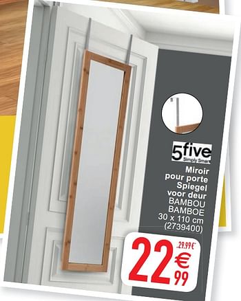 Promoties Miroir pour porte spiegel voor deur - Huismerk - Cora - Geldig van 20/04/2021 tot 03/05/2021 bij Cora