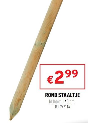 Promotions Rond staaltje - Produit maison - Trafic  - Valide de 21/04/2021 à 25/04/2021 chez Trafic