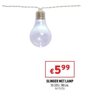 Promotions Slinger met lamp - Produit maison - Trafic  - Valide de 21/04/2021 à 25/04/2021 chez Trafic