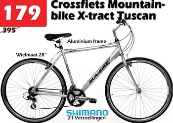 Promoties Crossfiets mountain- bike x-tract tuscan - X-tract - Geldig van 18/02/2021 tot 30/10/2022 bij Itek