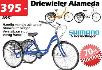 Promoties Driewiel alameda - Huismerk - Itek - Geldig van 18/02/2021 tot 30/10/2022 bij Itek