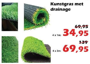Promoties Kunstgras met drainage - Huismerk - Itek - Geldig van 18/02/2021 tot 30/10/2022 bij Itek