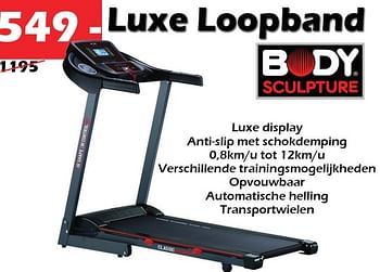 Promoties Luxe loopband - Body Sculpture - Geldig van 18/02/2021 tot 30/10/2022 bij Itek