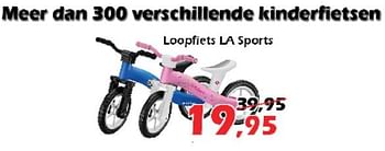 Promoties Meer dan 300 verschillende kinderfietsen loopfiets la sports - Huismerk - Itek - Geldig van 18/02/2021 tot 30/10/2022 bij Itek