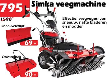 Promoties Simka veegmachine - Simka Tuinmachines - Geldig van 18/02/2021 tot 30/10/2022 bij Itek