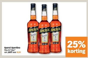 Promotions Aperol aperitivo - Aperol - Valide de 19/04/2021 à 25/04/2021 chez Albert Heijn