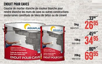 Promoties Enduit pour caves - Aquaplan - Geldig van 08/04/2021 tot 25/04/2021 bij HandyHome