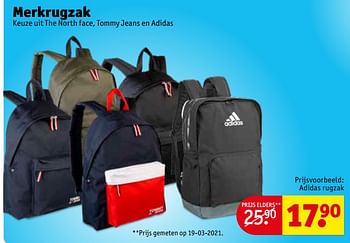 Promoties Merkrugzak adidas rugzak - Adidas - Geldig van 20/04/2021 tot 02/05/2021 bij Kruidvat