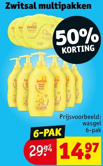 Promoties Zwitsal multipakken wasgel - Zwitsal - Geldig van 20/04/2021 tot 02/05/2021 bij Kruidvat
