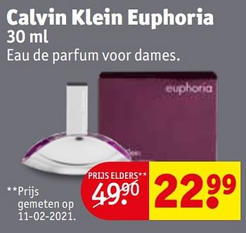 Promoties Calvin klein euphoria edp - Calvin Klein - Geldig van 20/04/2021 tot 02/05/2021 bij Kruidvat