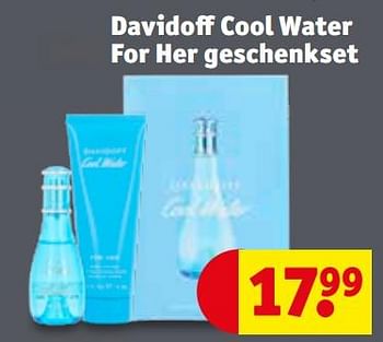 Promoties Davidoff cool water for her geschenkset - Davidoff - Geldig van 20/04/2021 tot 02/05/2021 bij Kruidvat