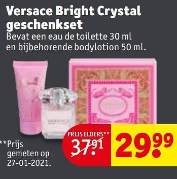 Promoties Versace bright crystal geschenkset - Versace - Geldig van 20/04/2021 tot 02/05/2021 bij Kruidvat