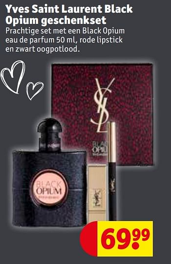 Promoties Yves saint laurent black opium geschenkset - Yves Saint Laurent - Geldig van 20/04/2021 tot 02/05/2021 bij Kruidvat