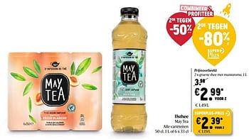 Promoties May tea groene thee met muntaroma - May Tea - Geldig van 22/04/2021 tot 28/04/2021 bij Delhaize