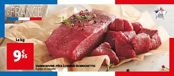 Promoties Viande bovine pièce à fondue ou brochettes - Huismerk - Auchan - Geldig van 21/04/2021 tot 04/05/2021 bij Auchan