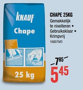 Promoties Chape - Knauf - Geldig van 08/04/2021 tot 25/04/2021 bij HandyHome