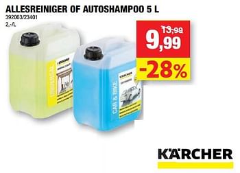 Promoties Allesreiniger of autoshampoo - Kärcher - Geldig van 21/04/2021 tot 02/05/2021 bij Hubo