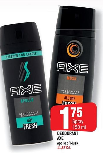 Promoties Deodorant axe - Axe - Geldig van 21/04/2021 tot 27/04/2021 bij Smatch