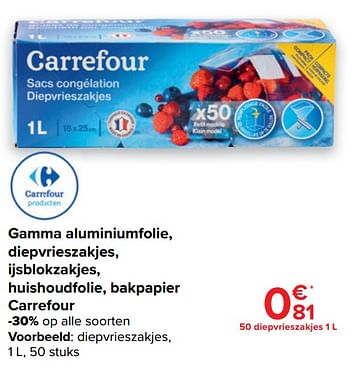 Huismerk Carrefour Diepvrieszakjes Promotie Bij Carrefour