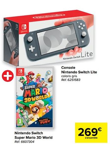 Promoties Console nintendo switch lite - Nintendo - Geldig van 21/04/2021 tot 03/05/2021 bij Carrefour