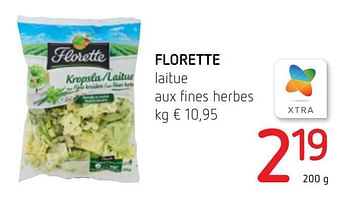 Promotions Florette laitue aux fines herbes - Florette - Valide de 22/04/2021 à 05/05/2021 chez Spar (Colruytgroup)