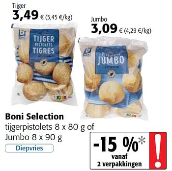 Promoties Boni selection tijgerpistolets of jumbo - Boni - Geldig van 21/04/2021 tot 04/05/2021 bij Colruyt