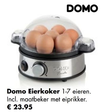 Promoties Domo eierkoker - Domo elektro - Geldig van 26/04/2021 tot 24/05/2021 bij Multi Bazar