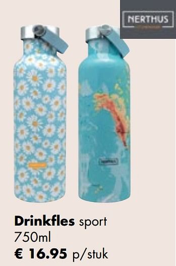 Promoties Drinkfles sport - Nerthus - Geldig van 26/04/2021 tot 24/05/2021 bij Multi Bazar