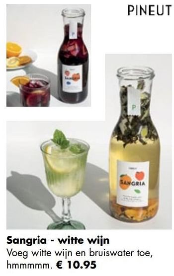 Promoties Sangria - witte wijn - Pineut - Geldig van 26/04/2021 tot 24/05/2021 bij Multi Bazar