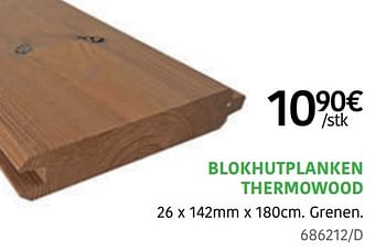 Promoties Blokhutplanken thermowood - Cartri - Geldig van 01/04/2021 tot 30/09/2021 bij HandyHome