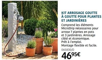 Promotions Kit arrosage goutte à goutte pour plantes et jardinières - Gardena - Valide de 01/04/2021 à 30/09/2021 chez HandyHome