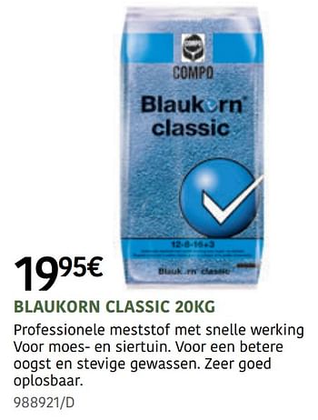 Promoties Blaukorn classic - Compo - Geldig van 01/04/2021 tot 30/09/2021 bij HandyHome