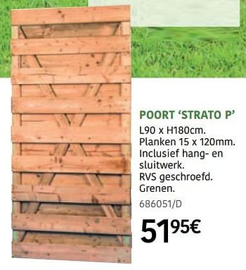 Promoties Poort strato p - Cartri - Geldig van 01/04/2021 tot 30/09/2021 bij HandyHome