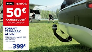 Promoties Forfait trekhaak all-in - Huismerk - Auto 5  - Geldig van 23/04/2021 tot 11/05/2021 bij Auto 5