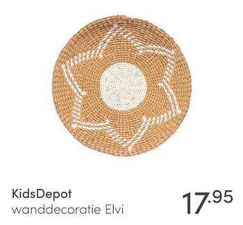 Promotions Kidsdepot wanddecoratie elvi - KidsDepot  - Valide de 25/04/2021 à 01/05/2021 chez Baby & Tiener Megastore