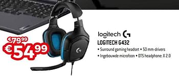 Promotions Logitech g432 - Logitech - Valide de 25/04/2021 à 31/05/2021 chez Exellent