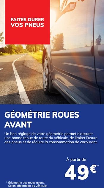 Promotions Géométrie roues avant - Produit maison - Auto 5  - Valide de 23/04/2021 à 11/05/2021 chez Auto 5