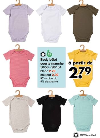 Produit Maison Wibra Body Bebe Courte Manche En Promotion Chez Wibra